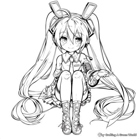 Hatsune Miku Coloring Pages - Free & Printable!