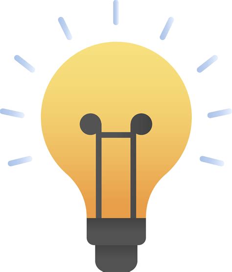 Light Bulb Icon In Yellow And Black Color. 24194816 Vector Art at Vecteezy
