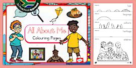Preschool: My Body - Colouring Pages