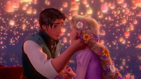 Flynn Rider and Rapunzel | Tangled lanterns scene, Tangled movie, Flynn ...