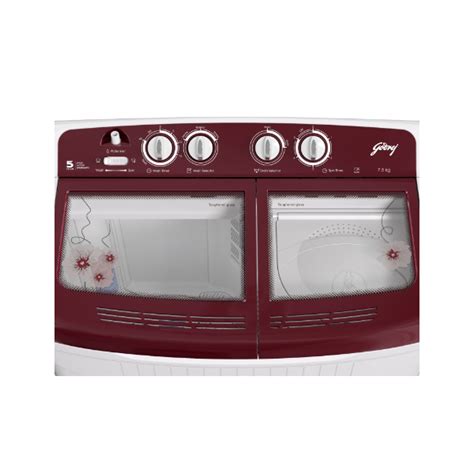 Buy Godrej 7.5KG WS EDGE 7.5 WnRd TB3 M Semi Auto Top Loading - Home ...