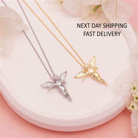 Guardian Angel Necklace, Baby Angel Necklace, Religious Angel Cherubim ...