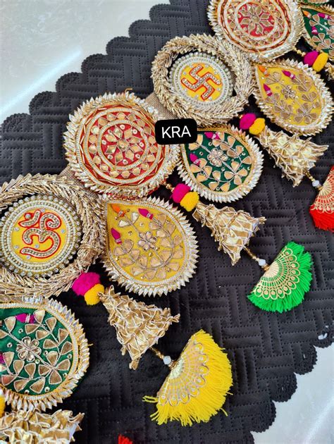 Heavy Gota Patti Bandhanwar With Om & Sakhiya – Sajawat Official