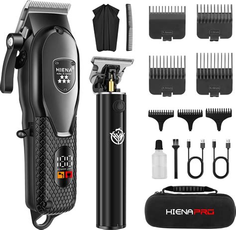 Amazon.com: HIENA PRO Professional Hair Clippers Set for Men Cordless ...
