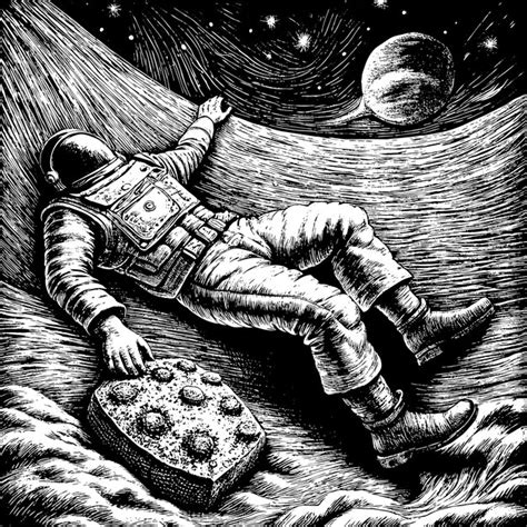 A drawing of a space suit called astronaut | Premium AI-generated vector