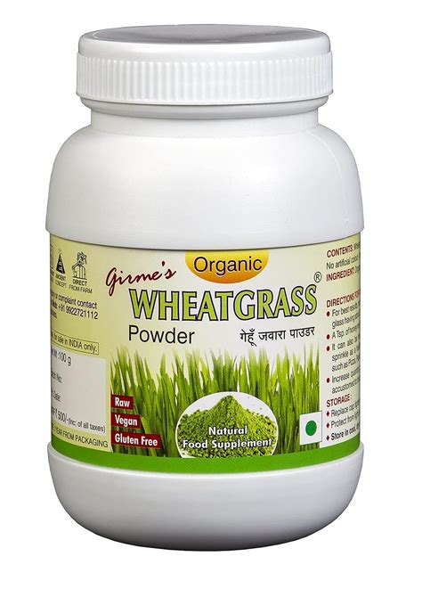 Buy Girme's Wheatgrass Powder 100g Bottle Online at Low Prices in India ...