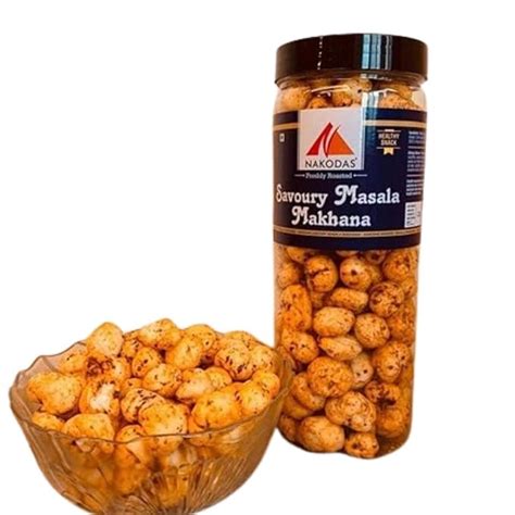 Nakodas Roasted Makhana with Savoury Masala Flavoured Crispy & Healthy ...