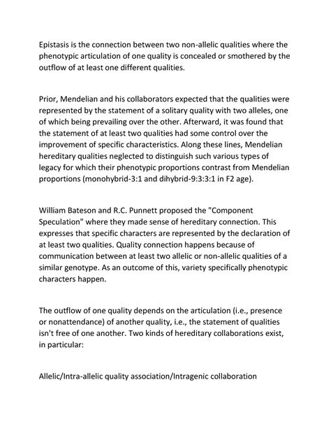 Document (3)(16) - Useful notes - Epistasis is the connection between ...