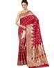 Buy Red Sarees for Women by Ptiepl Banarasi Silk Works Online | Ajio.com