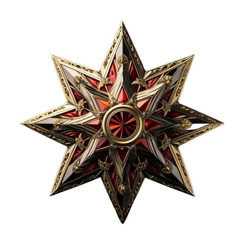 A red star with a bronze outline and "Donald Trump" and a TV icon written on it in bronze, embedded