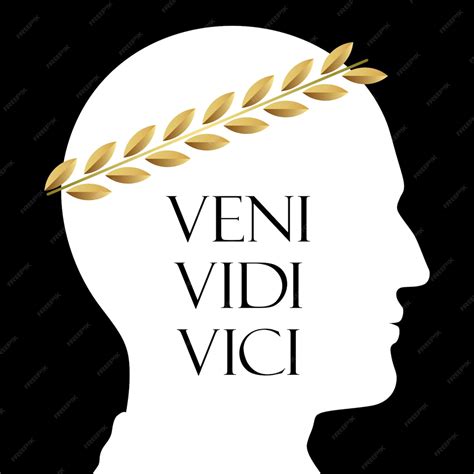 Premium Vector | Vector silhouette portrait of caesar with golden ...