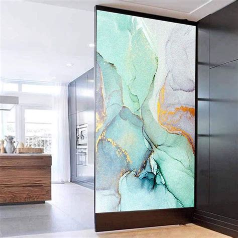 Buy Xijier Privacy Window Film Marble Texture No Glue Window Cling ...