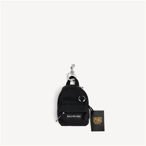 Balenciaga i pubg i pubgm explorer micro backpack charm/keychain