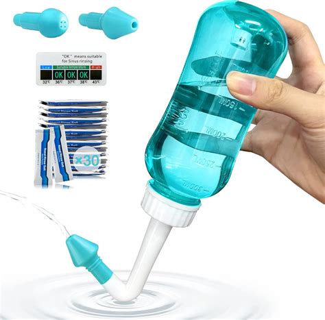 Buy Neti Pot,Sinus Rinse Bottle 300ml Nasal Rinse Kit Nose Washing ...