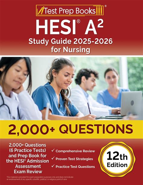 HESI A2 Study Guide 2025-2026 for Nursing: 2,000+ Questions (6 Practice ...