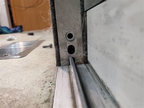 Cannot remove sliding glass door to clean/possibly replace rollers for ...