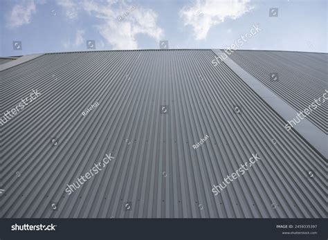 Roof Factory Building Covered Metal Sky Stock Photo 2459335397 ...