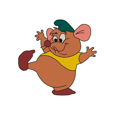 Diseño de bordado a máquina inspirado en la princesa Cenicienta. Ratón Gus Gus - Etsy México