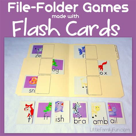 Little Family Fun: File-Folder Games: Flash Cards