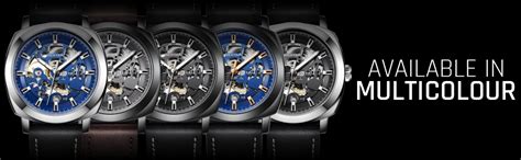 BENYAR Automatic Mechanical Self Wind Skeleton Blue Dial Genuine ...