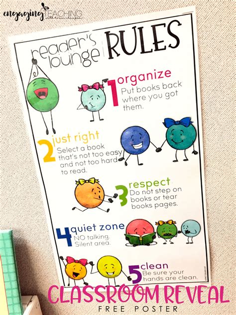 Library Rules Poster 的图像结果