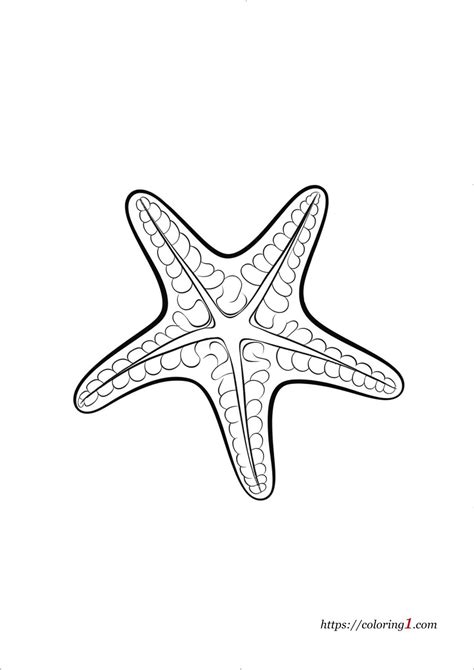 Star Fish - Free Coloring Sheet