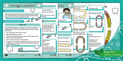 Oral Hygiene Information and Tooth Craft Activity