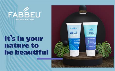 Fabbeu Hail Hydration Facewash (100 ml) & Bluelight Cream (100 gm ...