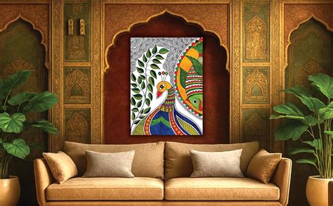 Tamatina Madhubani Art Canvas Painting | Face of Tradition ...