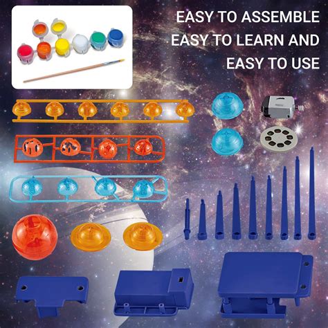 Solar System for Kids Kit – Motorized Solar System Model with Sun ...