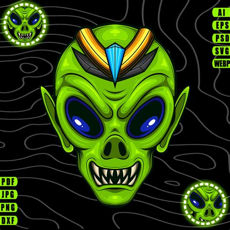 Alien Head Design 的图像结果