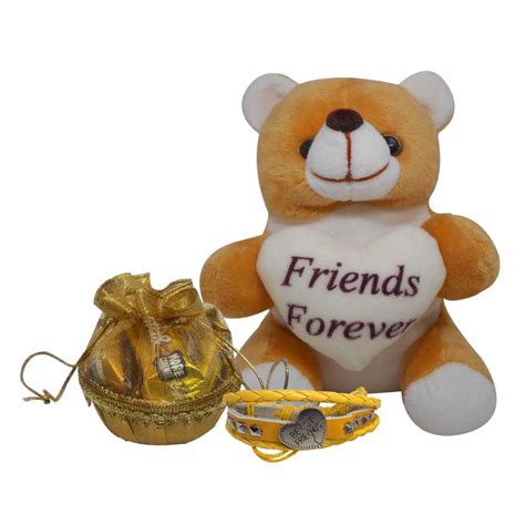 Combo Gift For Friend - Friends Forever Soft Toy, Friends Keychain ...