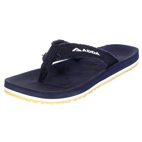 Buy ADDA Men's Synthetic Slipper - 6 UK/India Navy at Amazon.in