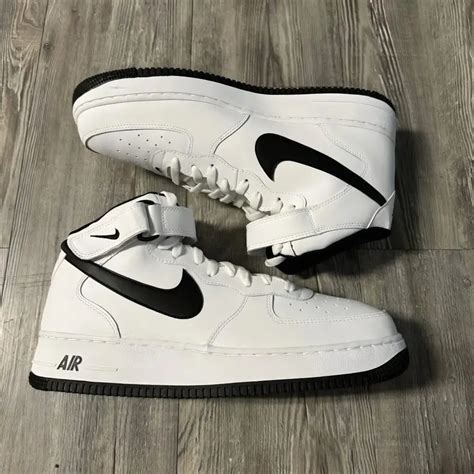 Buy Nike Air Force 1 Mid 07 White Black (First Copy) online at best ...