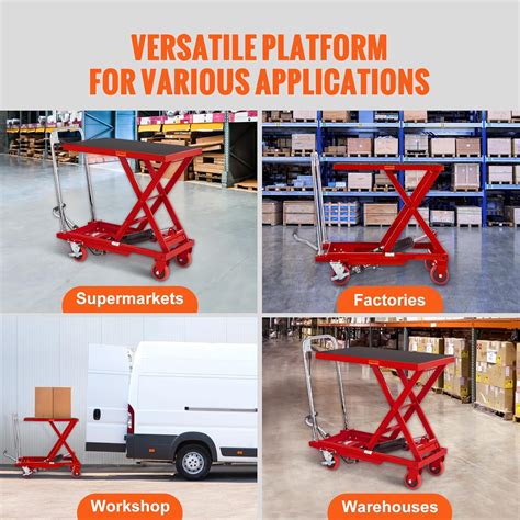 VEVOR TF23 Hydraulic Lift Table Cart - 500lbs India | Ubuy