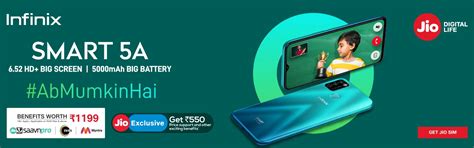 Jio Infinix Smart 5A Offer 2021 - Get Benefits Worth ₹1,199
