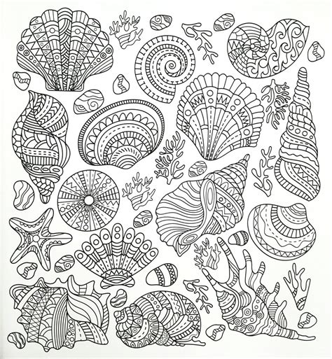 Free Printable Coloring Pages Ocean Sea Shell - DominiqueaxCurry