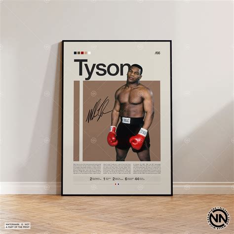 Mike Tyson Poster, Boxing Poster, Sports Poster, Boxing Wall | Inspire ...