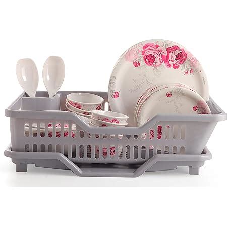 Regalo Durable Sink Plastic Dish Rack Utensil Drainer Drying Basket for ...