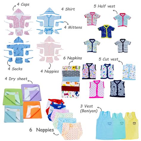 Fareto Baby Premium Quality Summer Essentials 120 in 1 (0-6 Months)(F5 ...
