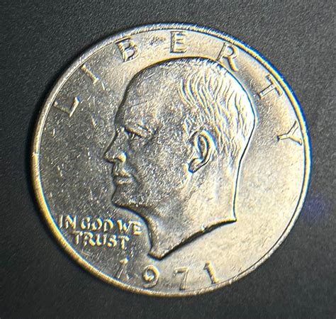 Stunning 1971 Liberty Eisenhower One Dollar Coin | RARE No Mint Mark ...