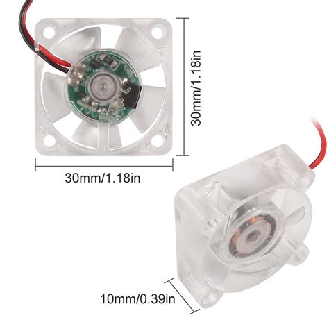 Buy 4PCS 3D Printer Cooling Fan DC 12V Oil Bearing Brushless Blower Fan ...