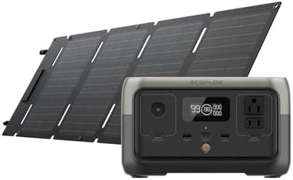 EF ECOFLOW River 2 Portable Power Station with Solar Panel 45W, 256Wh ...