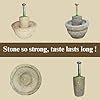 Buy Lakshmi HandyCrafts Stone Mortar and Pestle Set 10 Inch – Natural ...