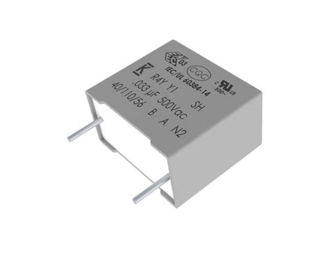 R4Y5N21005000K KEMET | KEMET R4Y Polypropylene Film Film Capacitor ...