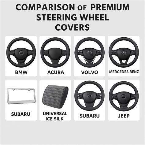 Car Steering Wheel Cover, Custom For Your Cars, Leather Nonslip 3D Carbon Fiber Texture Sport ...