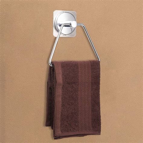 EZ Fix Trapezium Towel Hanger for Bathroom & Kitchen - Silver| Towel ...
