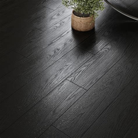 VEELIKE Black Vinyl Plank Flooring 6''x36'' – Veelike