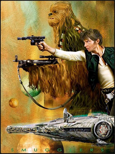 Artwork Han Solo And Chewbacca