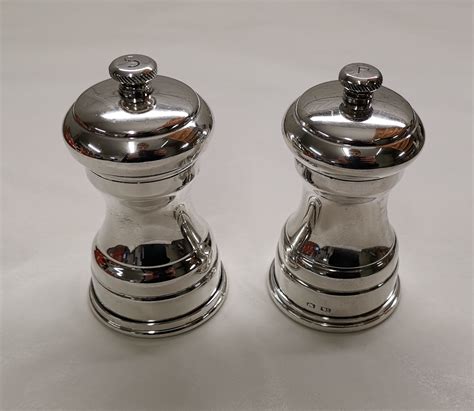Silver Salt / Pepper Mill - matching pair seen in many high end ...